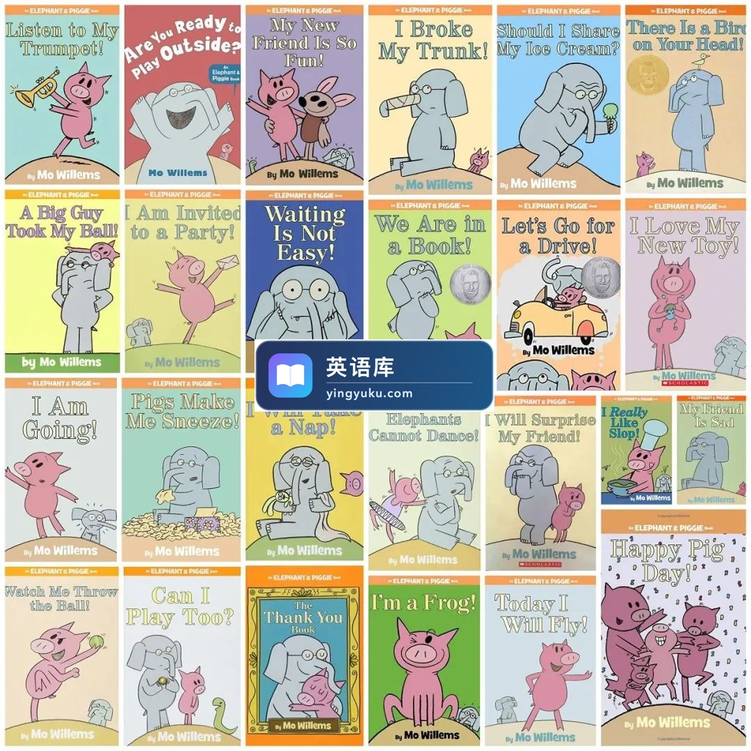 《小猪小象An Elephant and Piggie Book》经典情商启蒙英文绘本PDF+音频+视频+拓展,百度网盘下载!-英语库