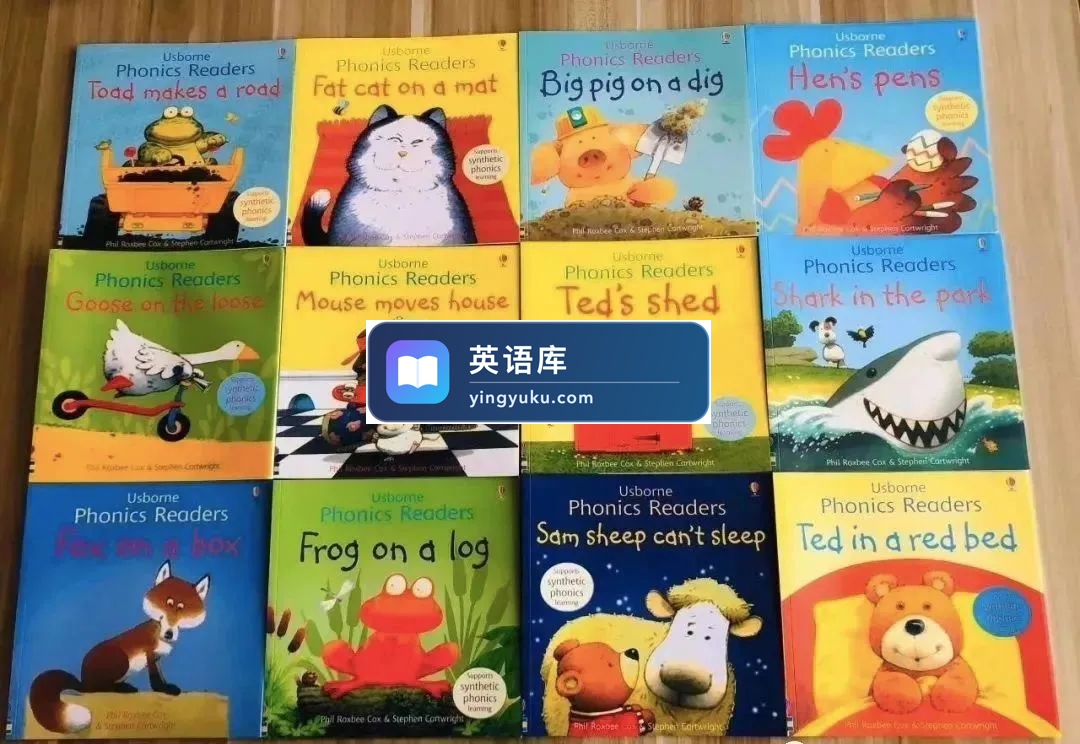 Usborne斯伯恩系列12册自然拼读绘本PDF+精读课程视频MP4+音频MP3,百度网盘下载!-英语库