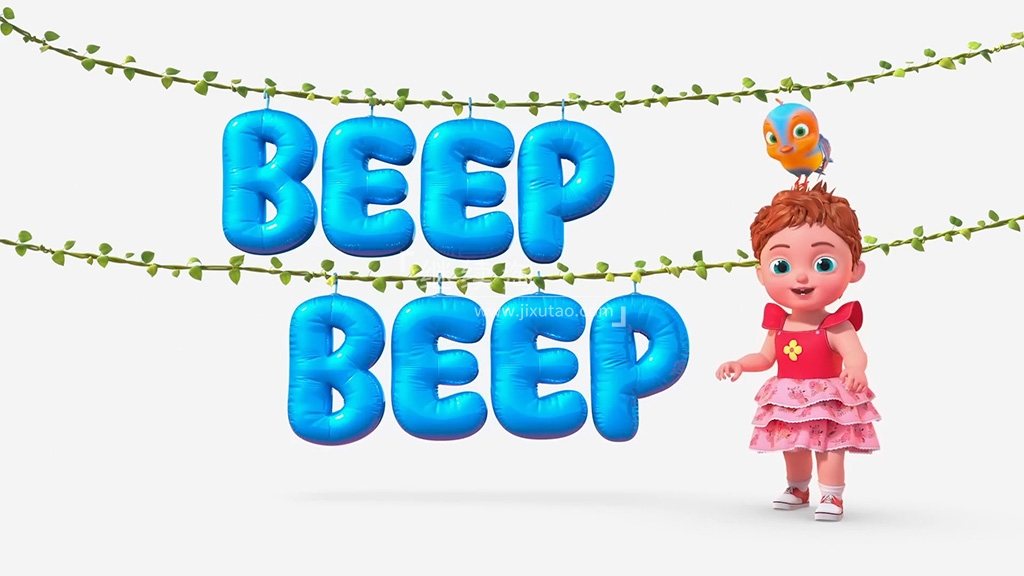 Youtube英文益智启蒙儿歌动画《Beep Beep》全133集,1080P高清视频带英文字幕,带配套音频MP3,百度网盘下载!-英语库