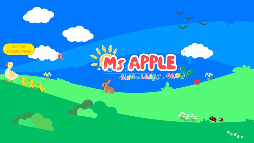 YouTube英语启蒙频道《Ms Apple》全60集,1080P高清视频,百度网盘下载!-英语库