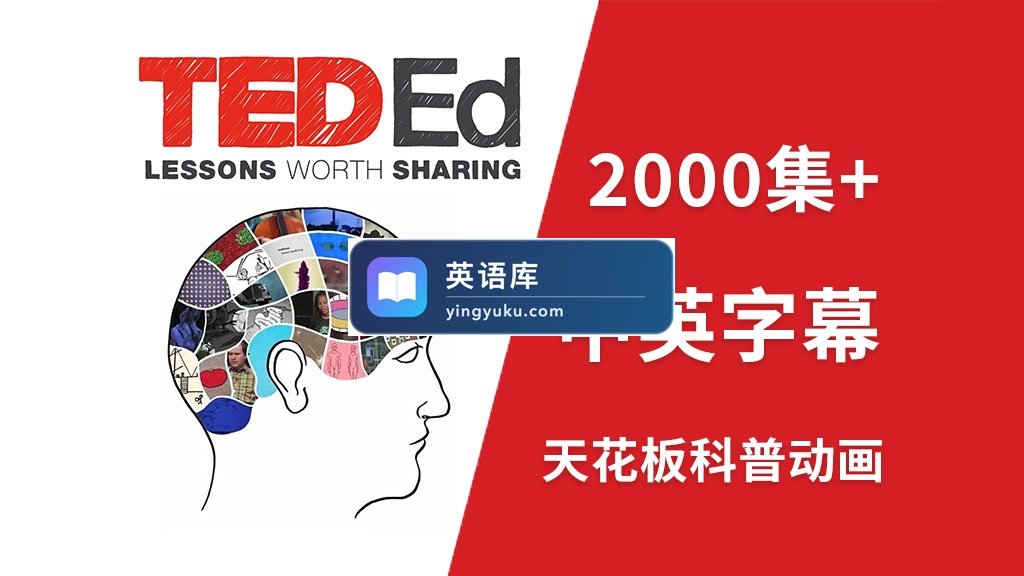 YouTube油管45亿播放量天花板科普动画《TED-Ed》全2149集,1080P高清视频带中英文字幕,百度网盘下载!-英语库